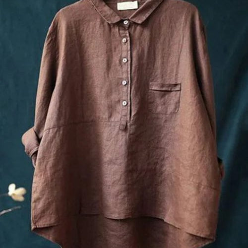 Elvie | Blusa de Linho Elegante para o Verão