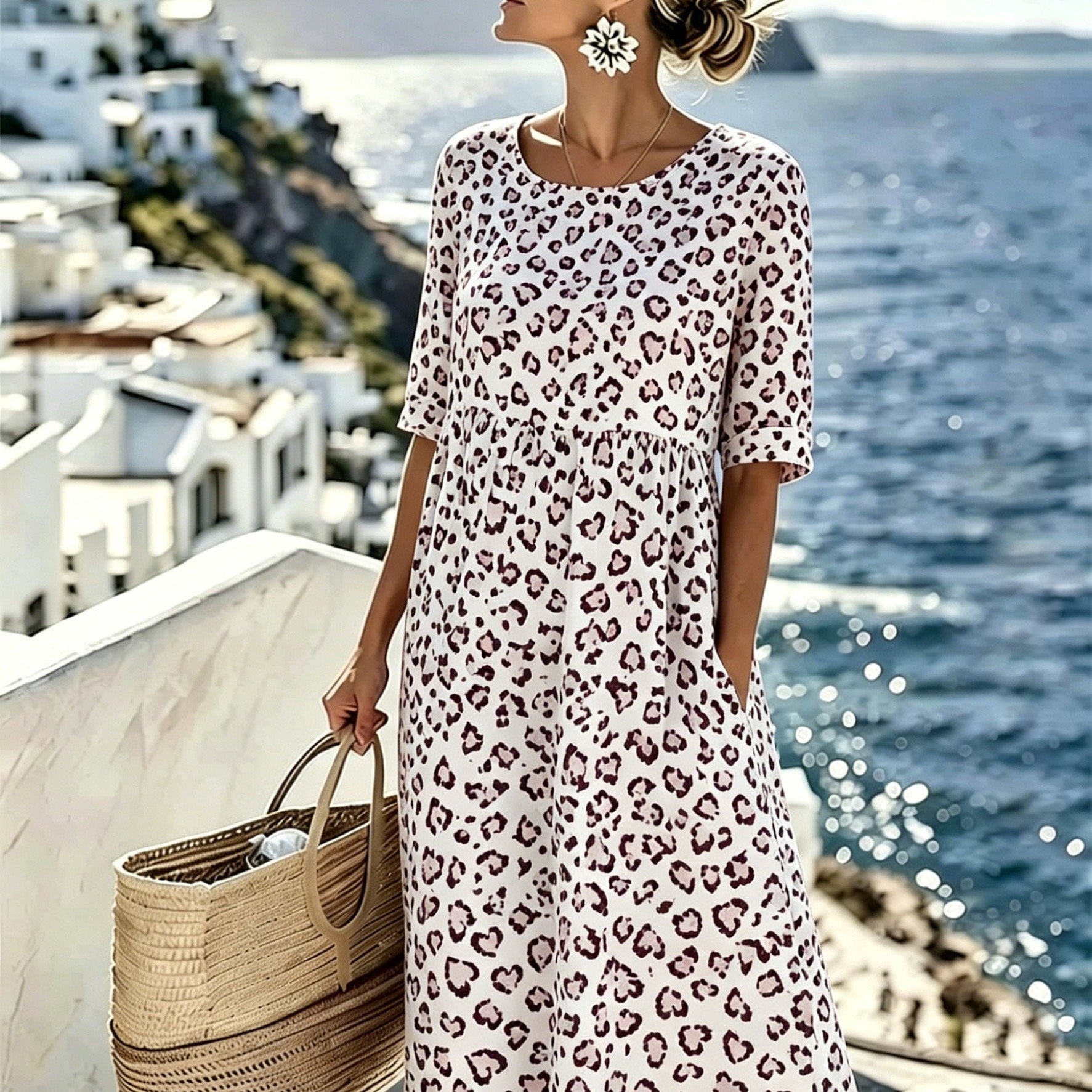 Sienna™ | Wild Grace Midi Dress