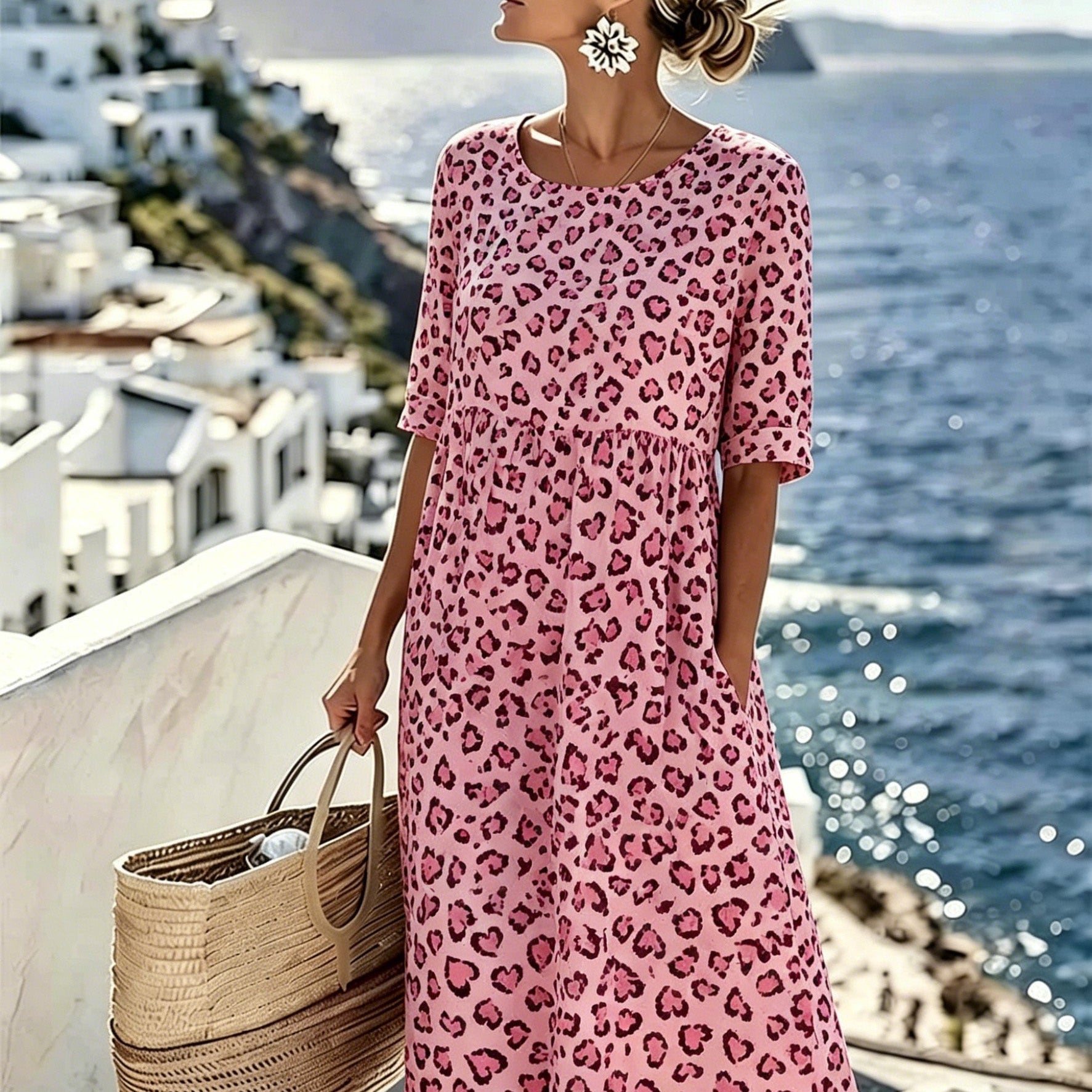 Sienna™ | Wild Grace Midi Dress
