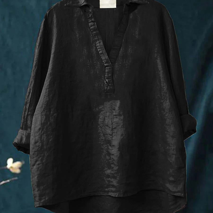 Andrea | Blusa de Linho Elegante para o Verão
