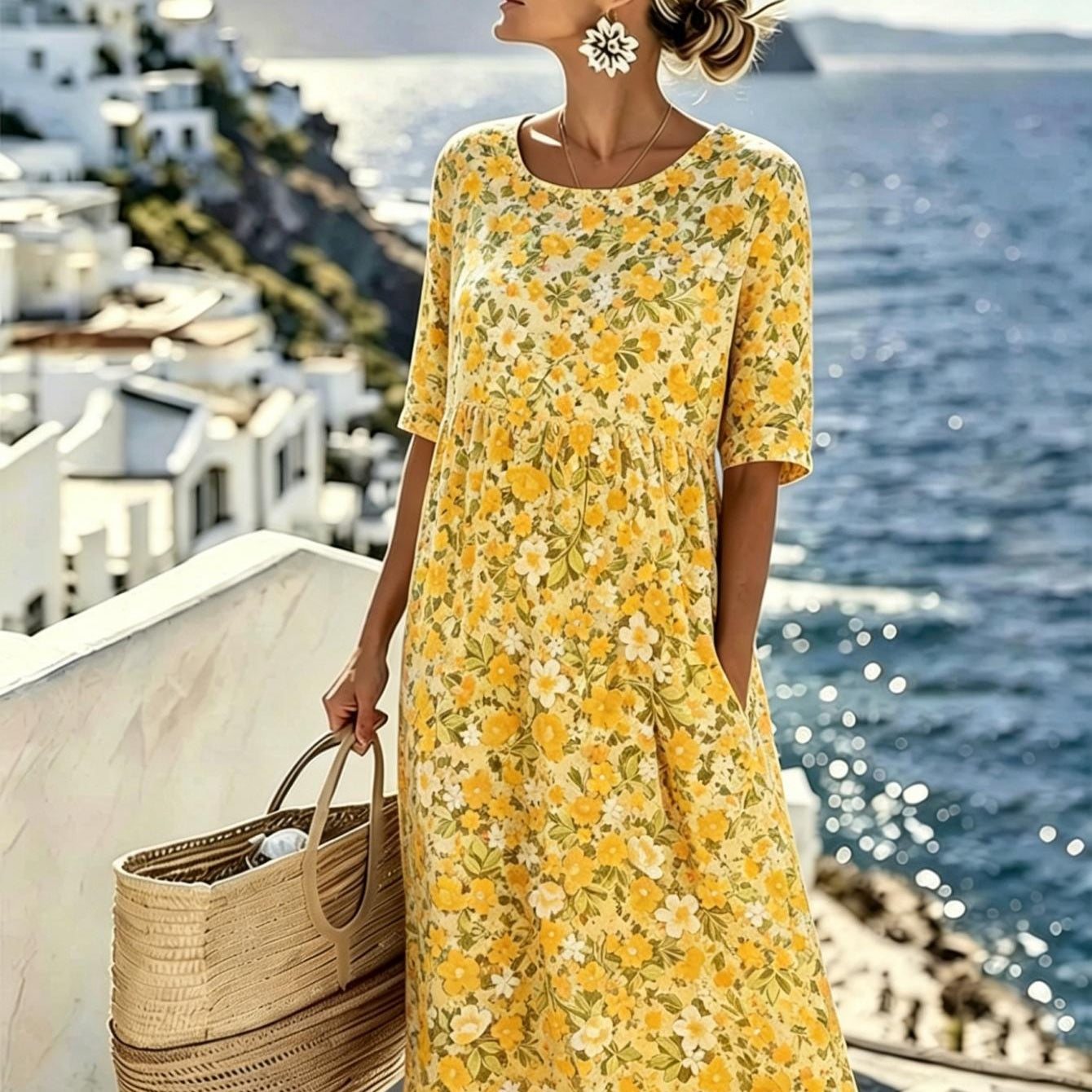 Marigold™ | Wildflower Meadow Midi Dress