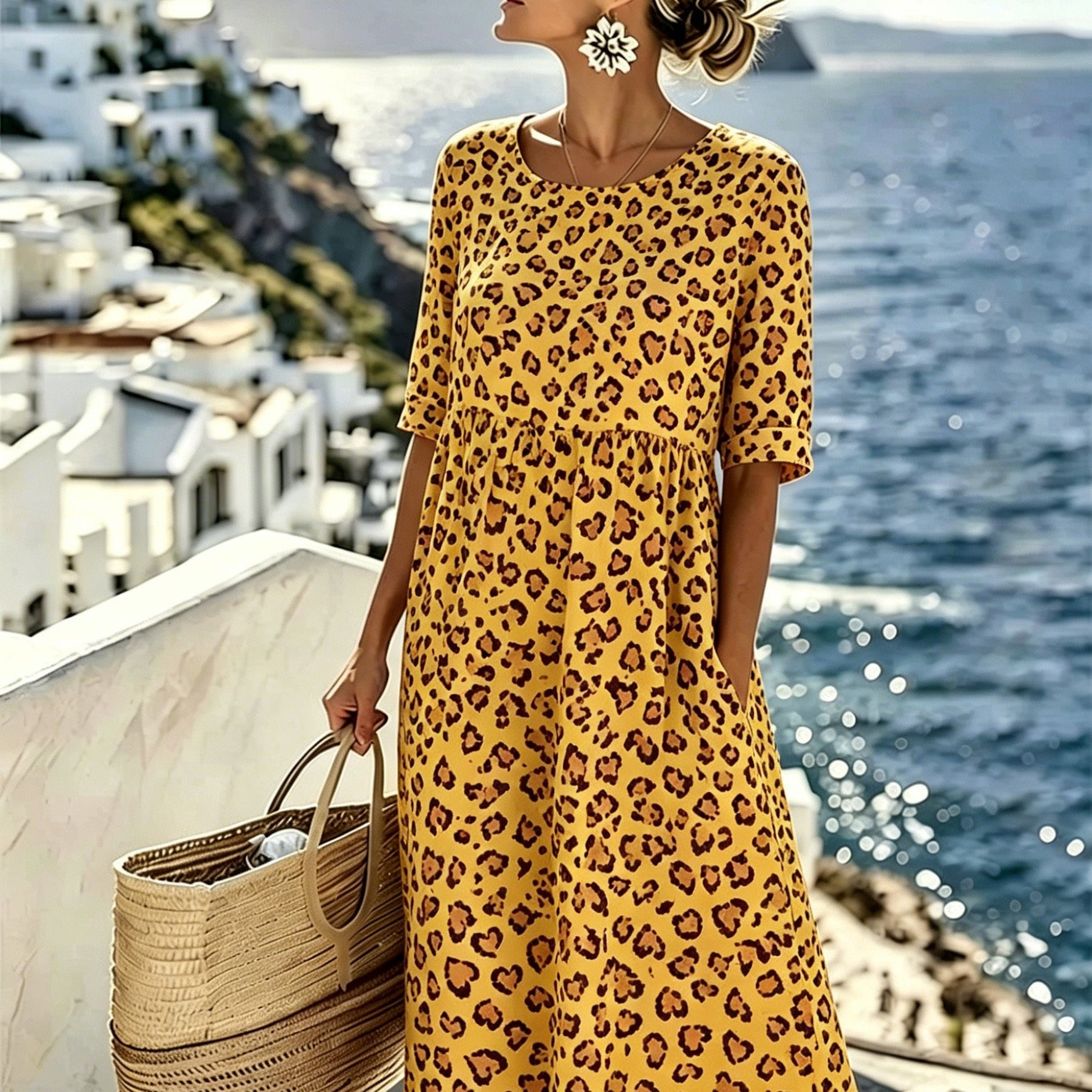 Sienna™ | Wild Grace Midi Dress