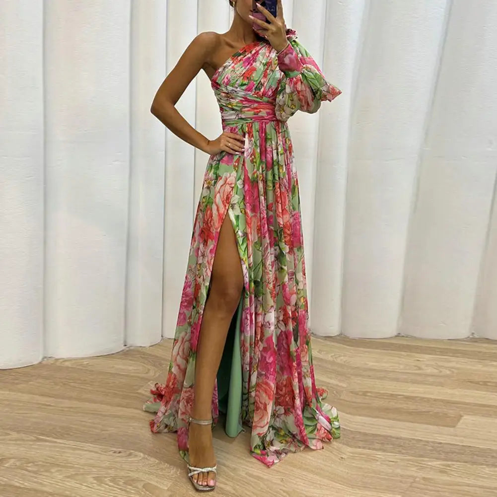 Filippa | Vestido assimétrico de uma só manga