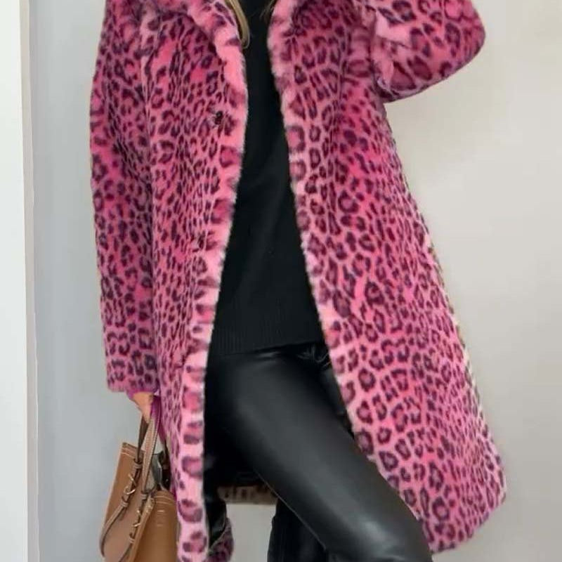 Leia - Casaco Comprido Leopardo