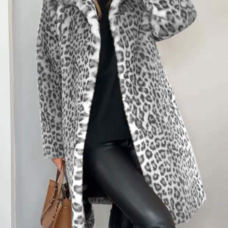 Leia - Casaco Comprido Leopardo
