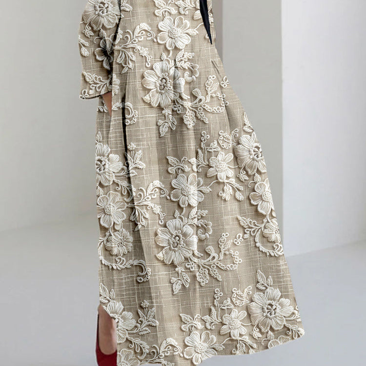 Avery - Elegant Printed Maxi Dress