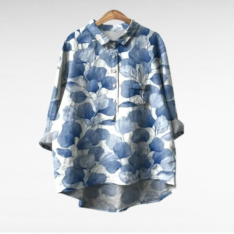 Camille | Blusa de Linho Elegante para o Verão