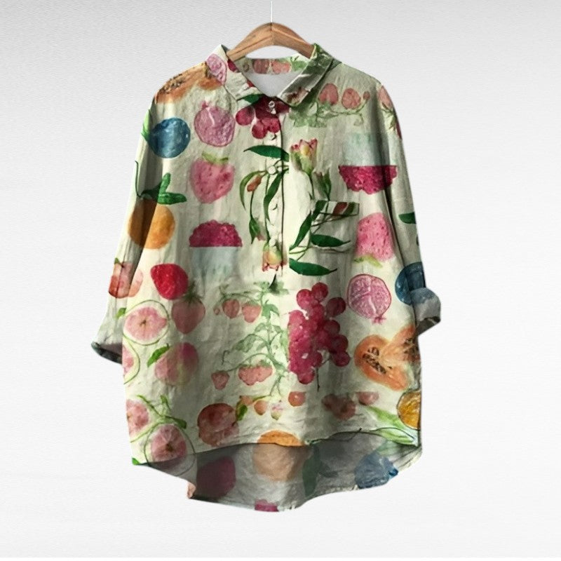 Camille | Blusa de Linho Elegante para o Verão