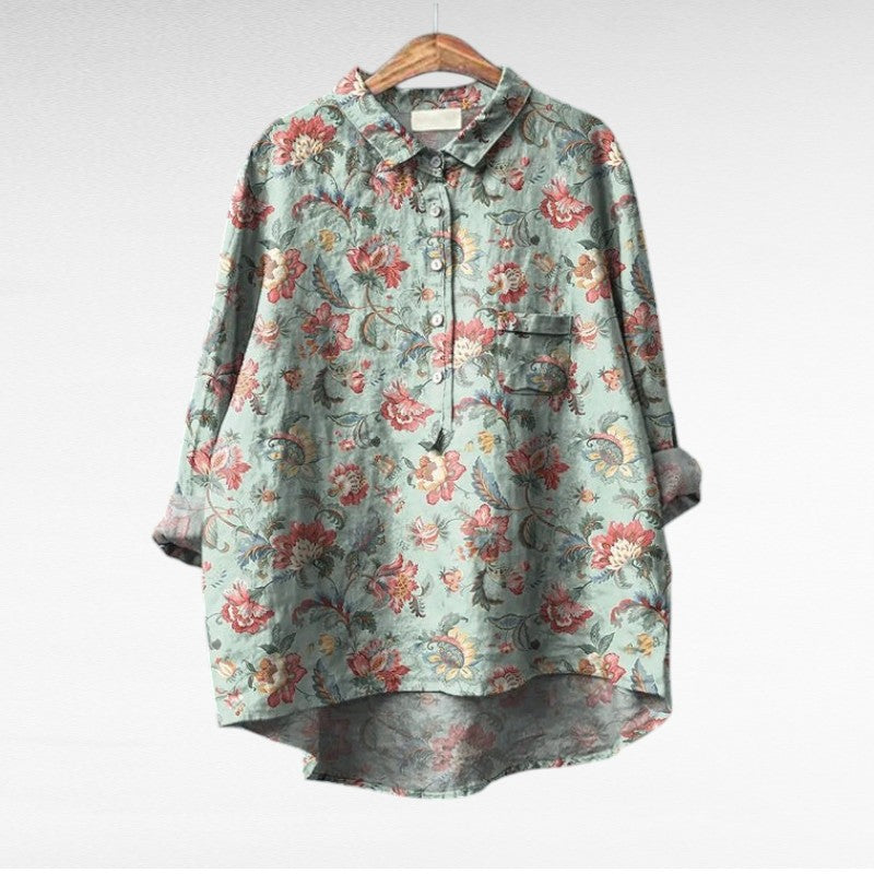 Claire | Blusa de Linho Elegante para o Verão