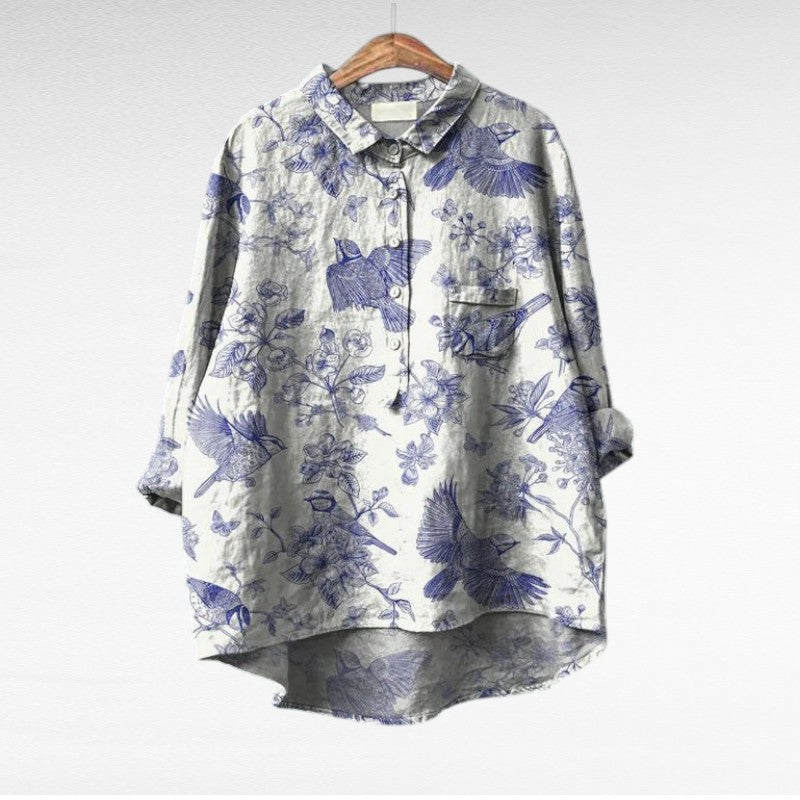 Claire | Blusa de Linho Elegante para o Verão