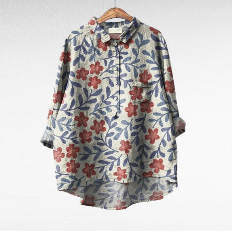 Claire | Blusa de Linho Elegante para o Verão