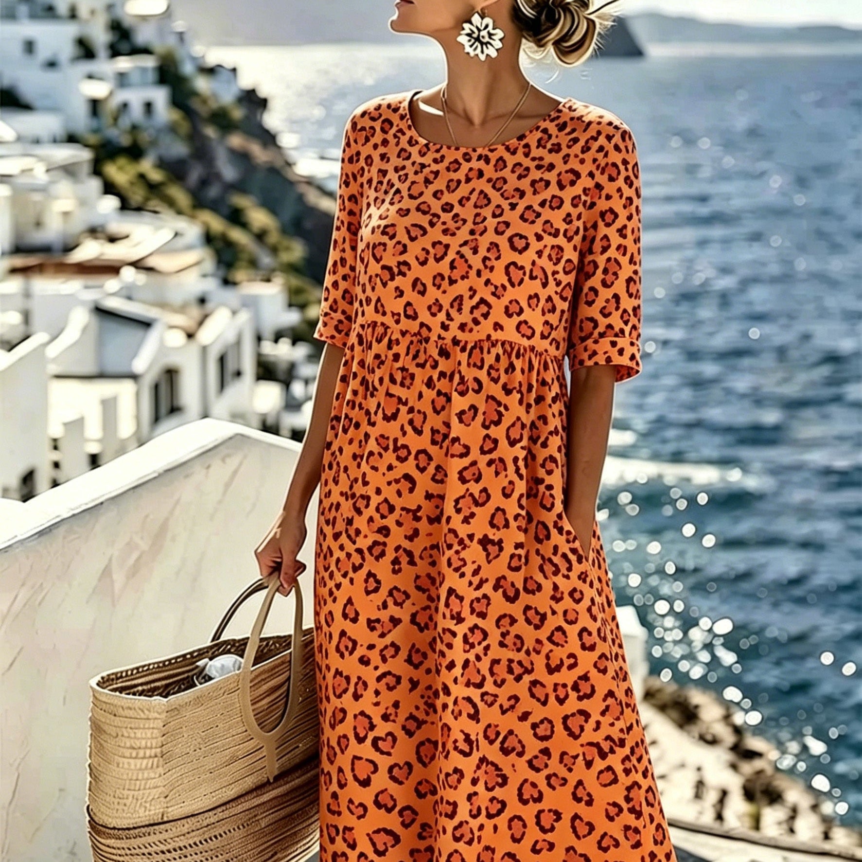 Sienna™ | Wild Grace Midi Dress