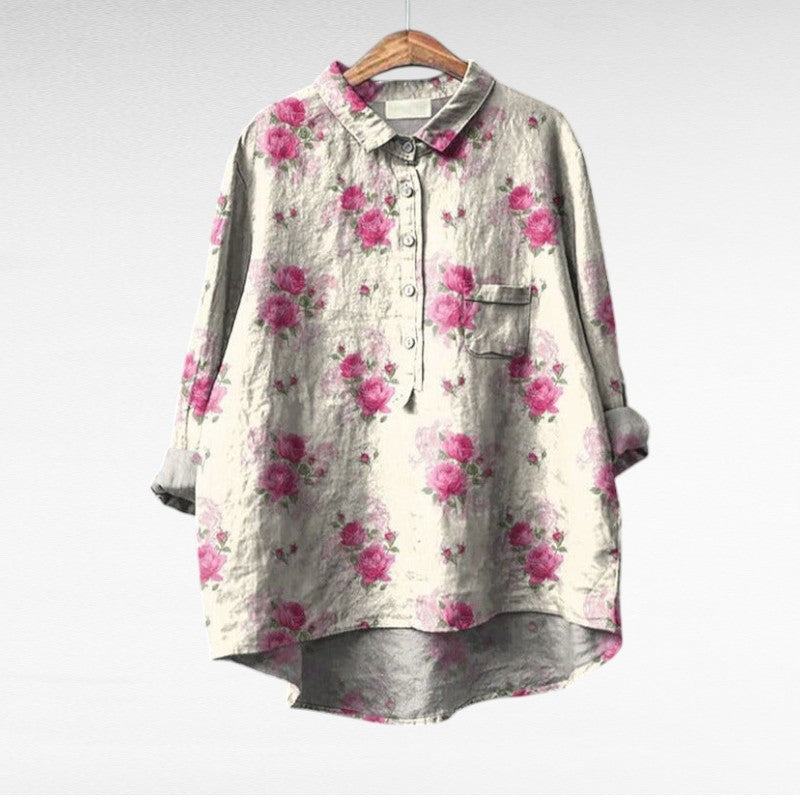Claire | Blusa de Linho Elegante para o Verão