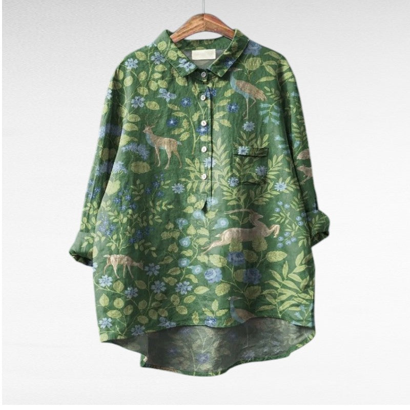Claire | Blusa de Linho Elegante para o Verão