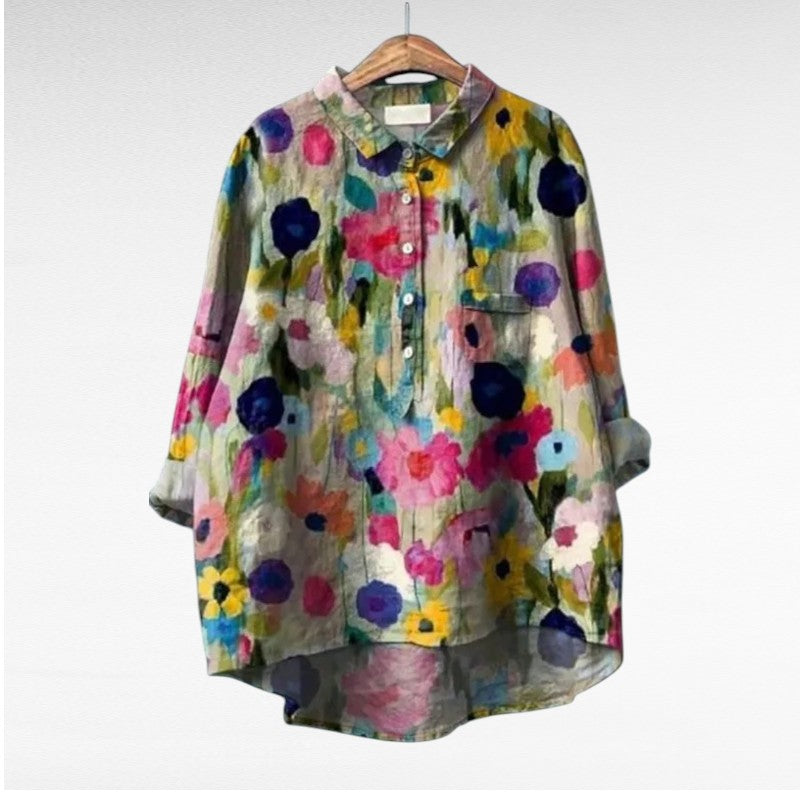 Claire | Blusa de Linho Elegante para o Verão