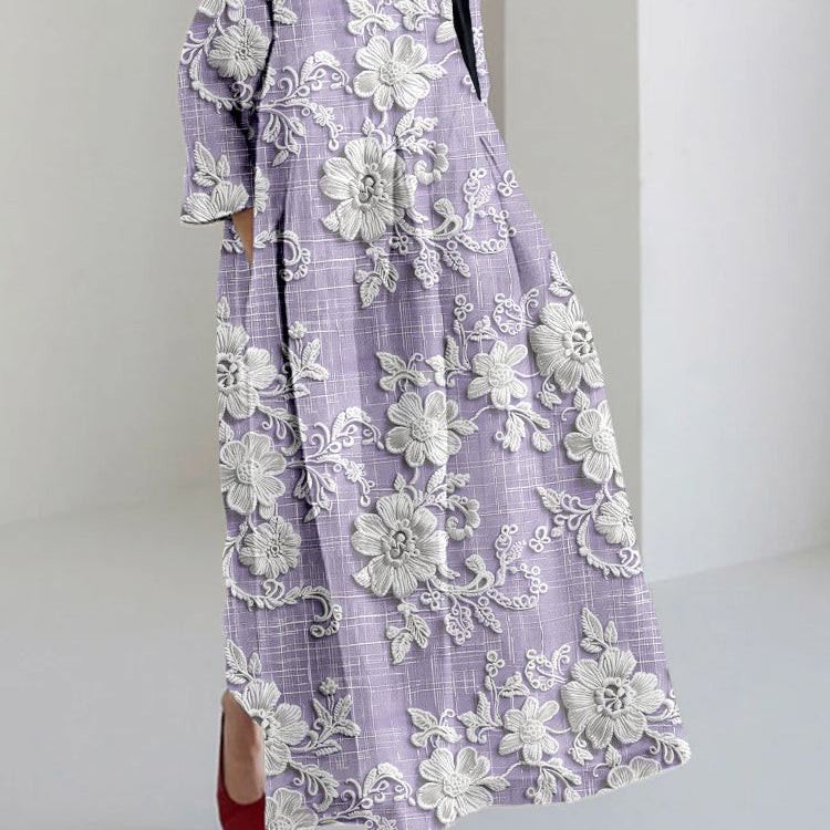Avery - Elegant Printed Maxi Dress