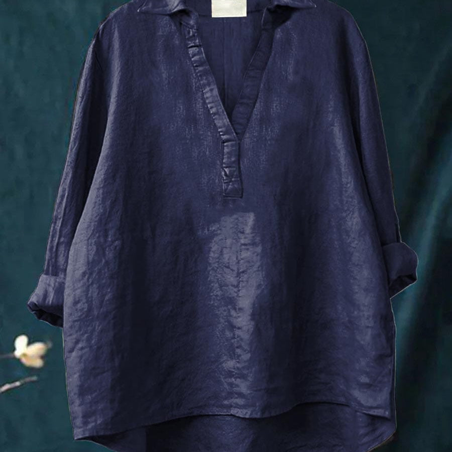 Andrea | Blusa de Linho Elegante para o Verão
