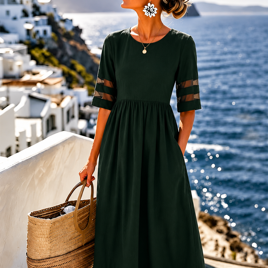 Cerelia | Flattering Tummy-Smoothing Midi Dress