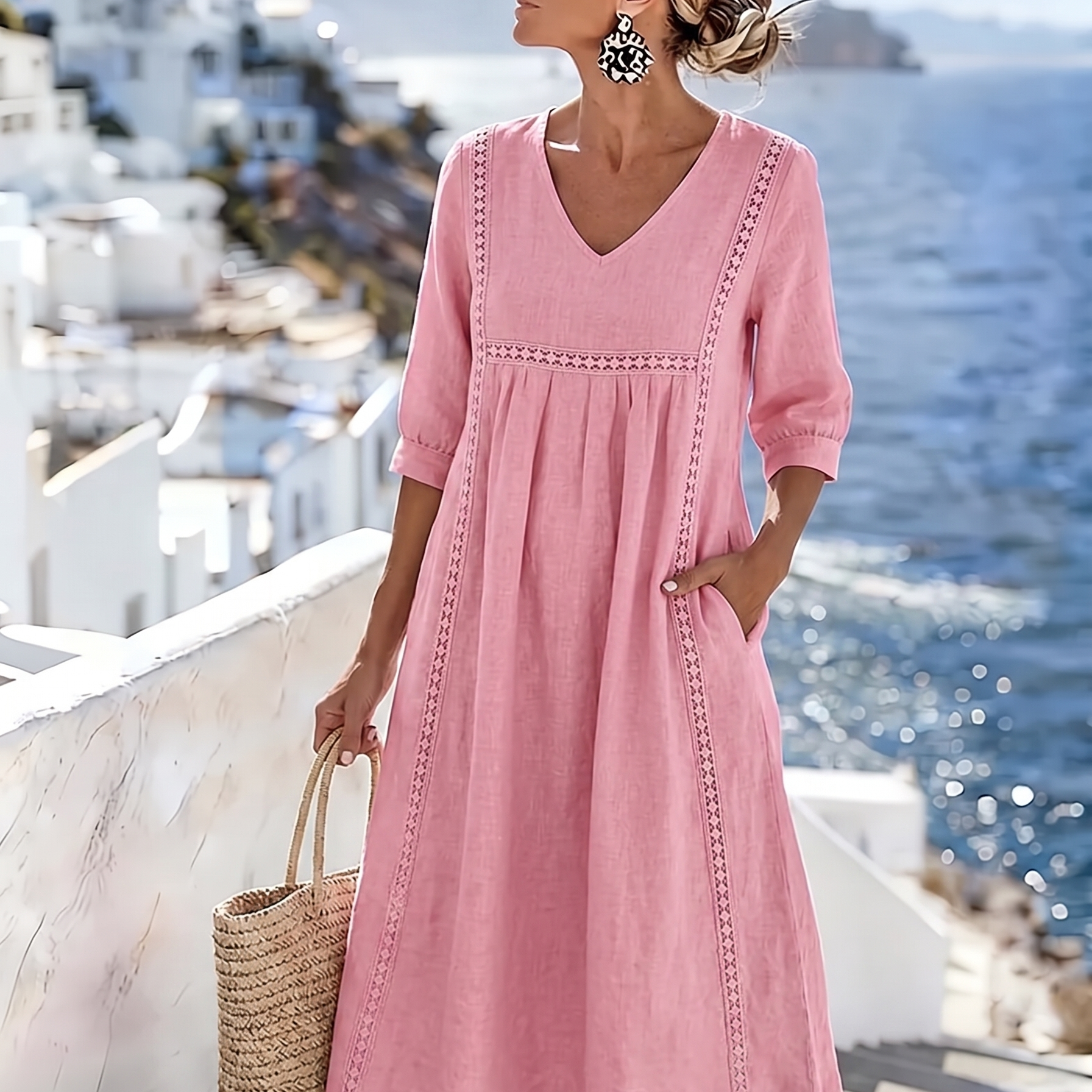 Helena – laza, patchwork csipkeruha