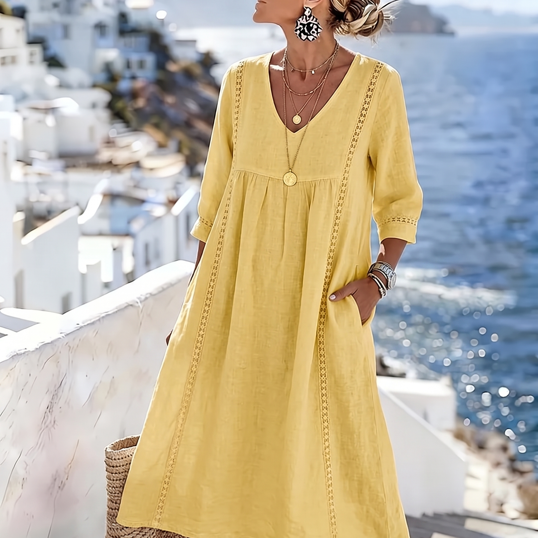 Helena – laza, patchwork csipkeruha