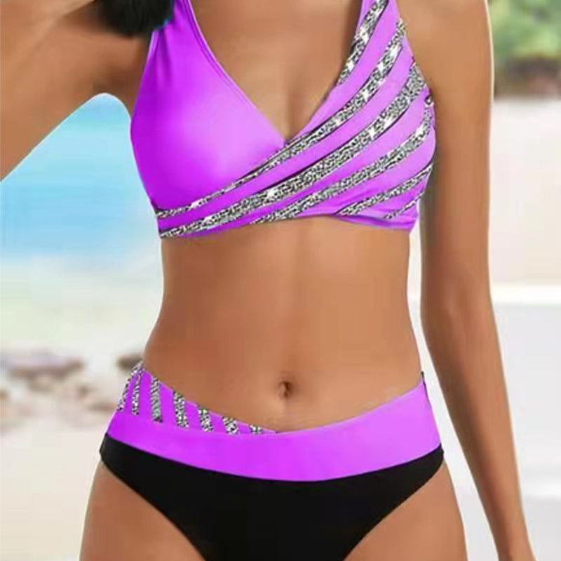 Mona - Printed Bikini in Warm Tones
