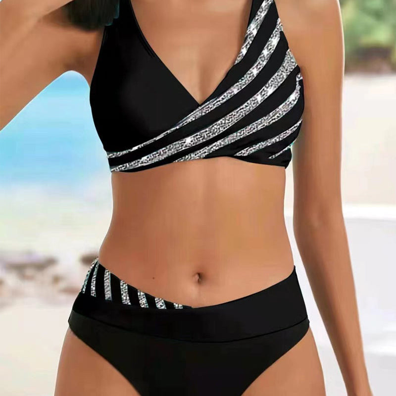 Mona - Printed Bikini in Warm Tones