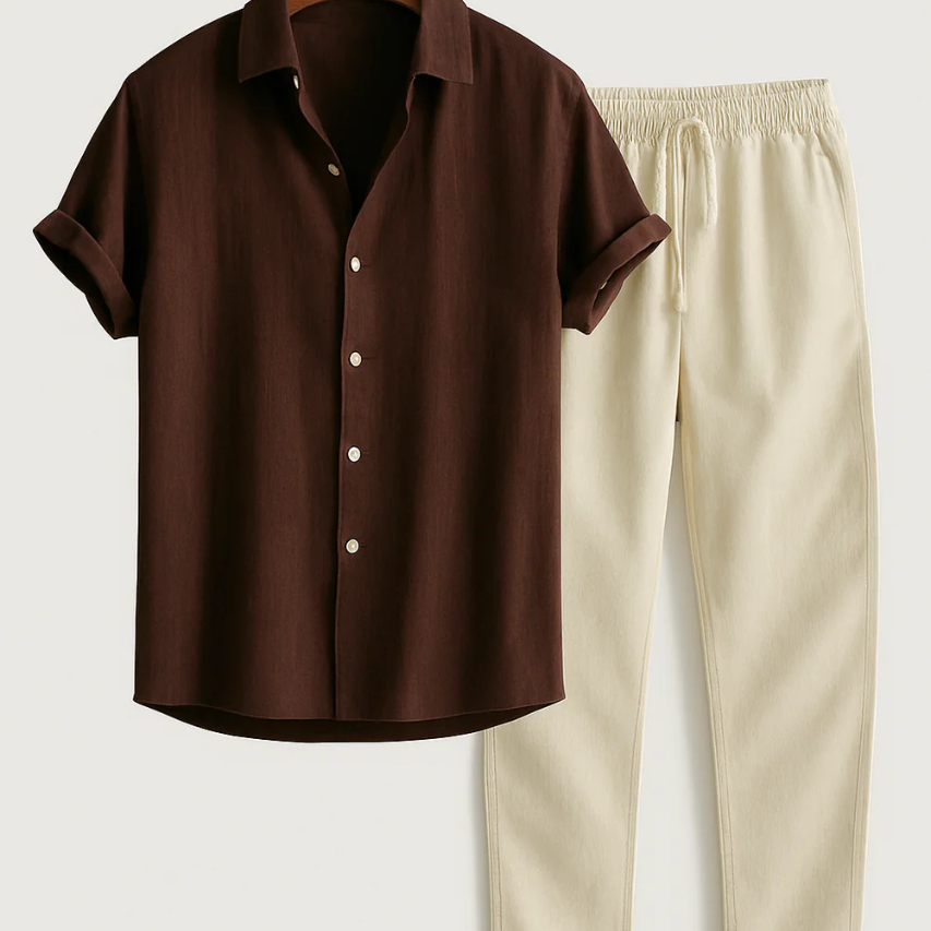 Conjunto de Camisa e Calças - Verão