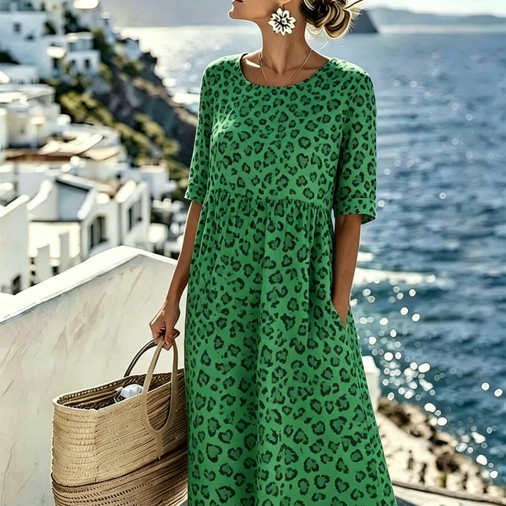Sienna™ | Wild Grace Midi Dress
