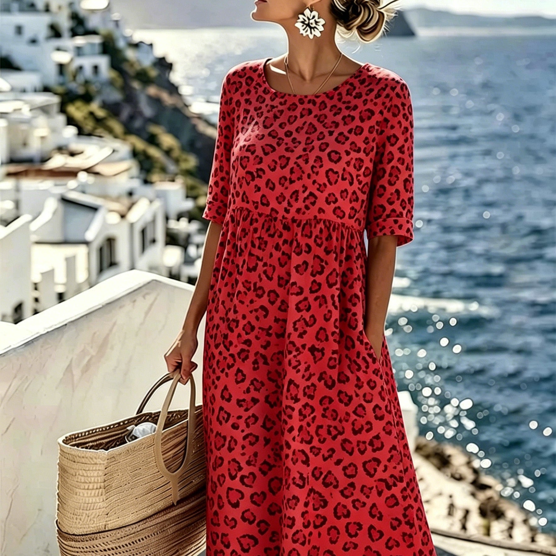 Sienna™ | Wild Grace Midi Dress