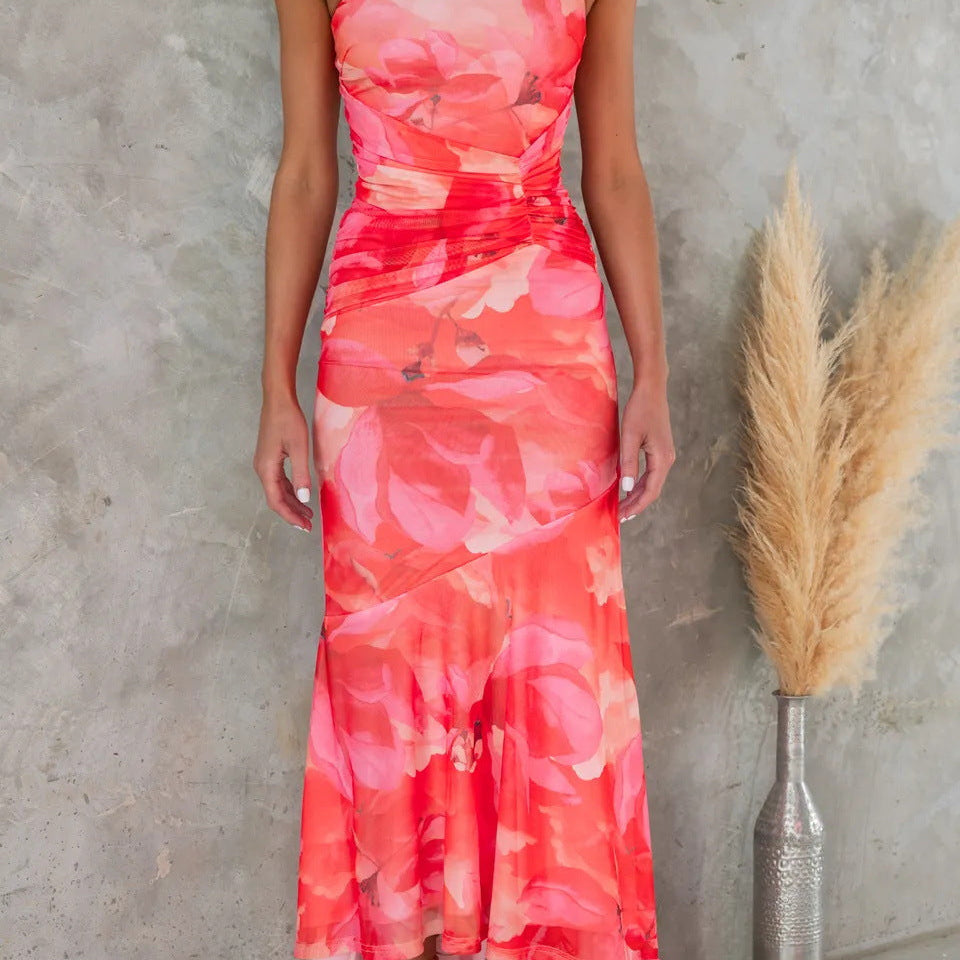 Xanthe - Pleated Summer Maxi Dress