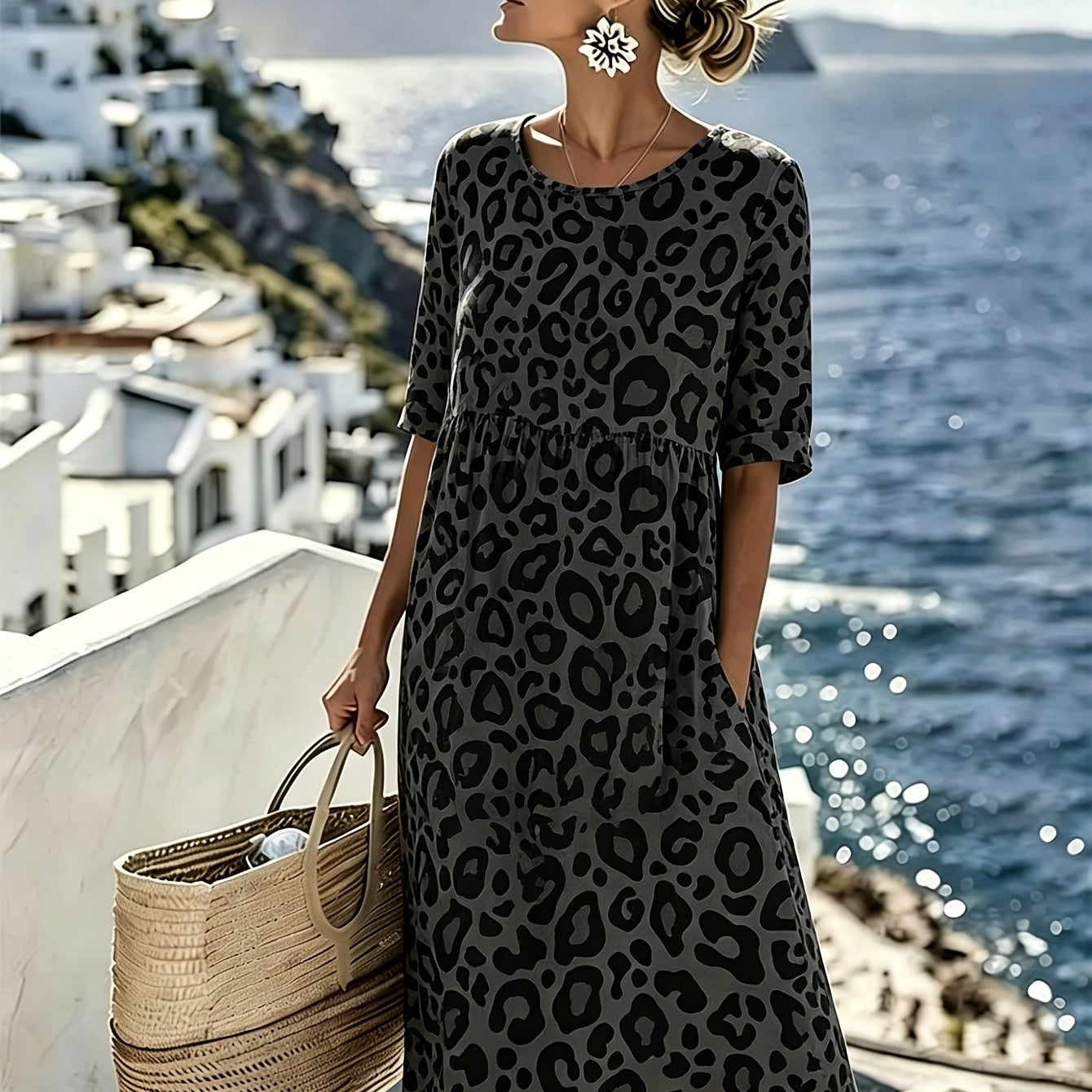 Sienna™ | Wild Grace Midi Dress