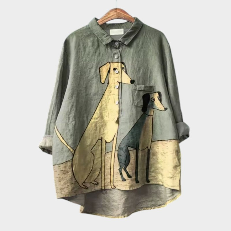 Amélie | Blusa de linho elegante para o verão