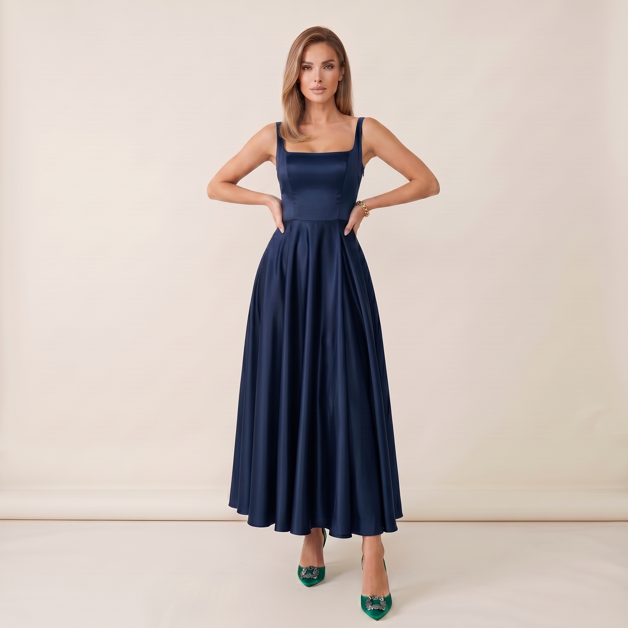 Lumea | Elegáns midi ruha selyemből