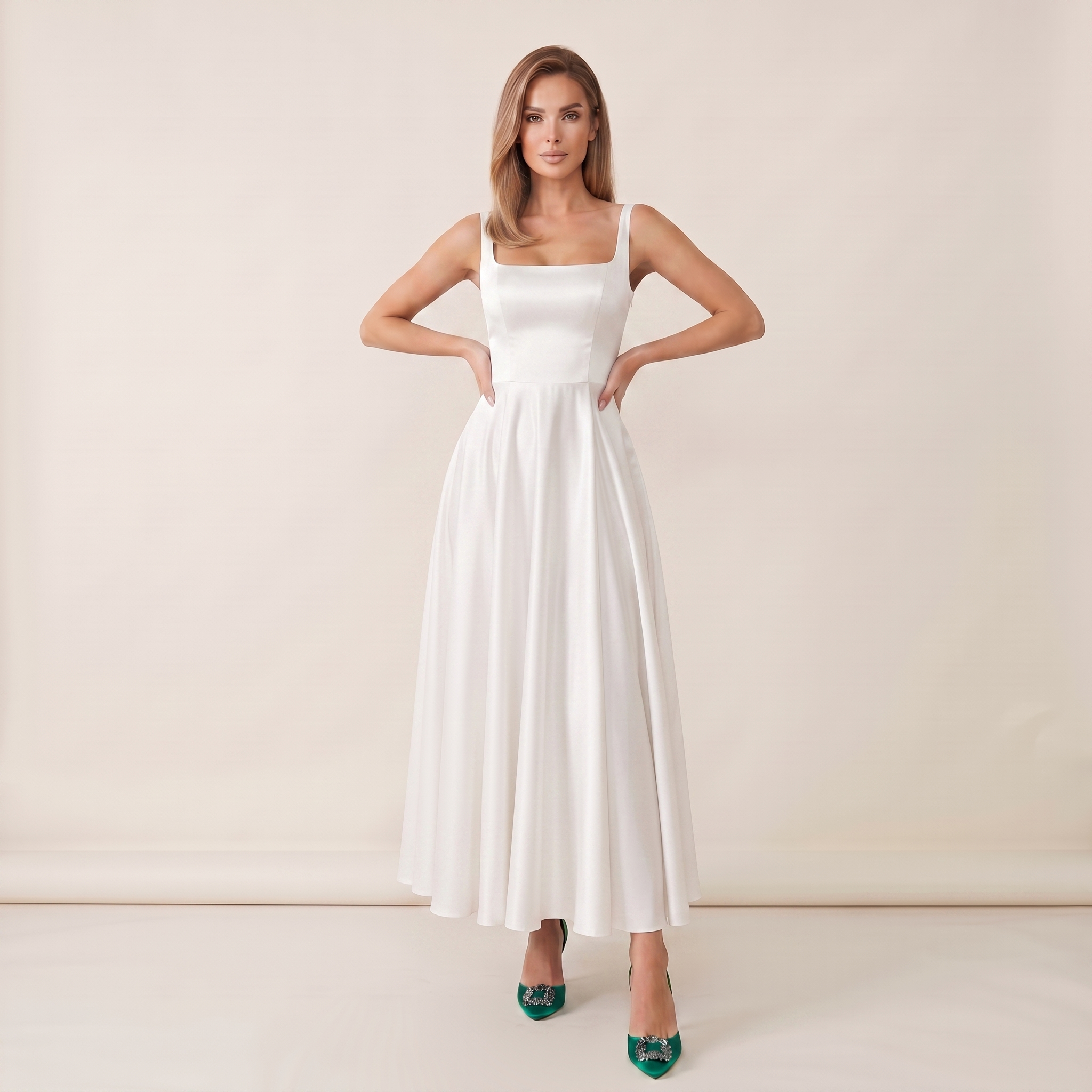 Lumea | Elegáns midi ruha selyemből