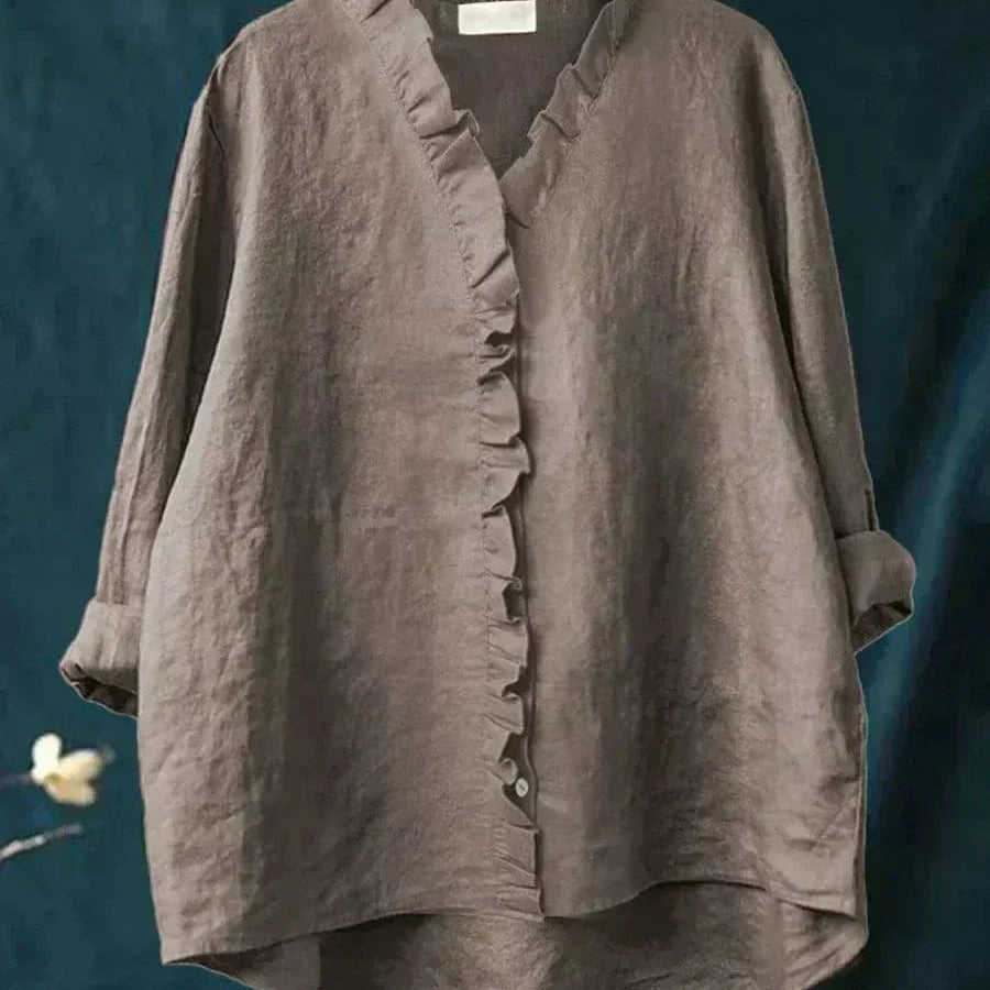 Eline | Blusa de Linho Elegante para o Verão