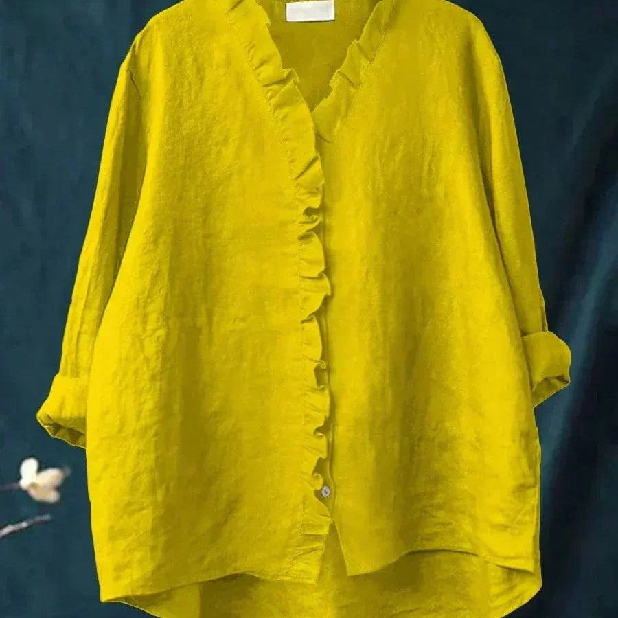 Eline | Blusa de Linho Elegante para o Verão