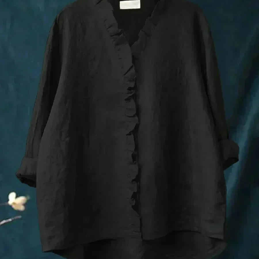 Eline | Blusa de Linho Elegante para o Verão