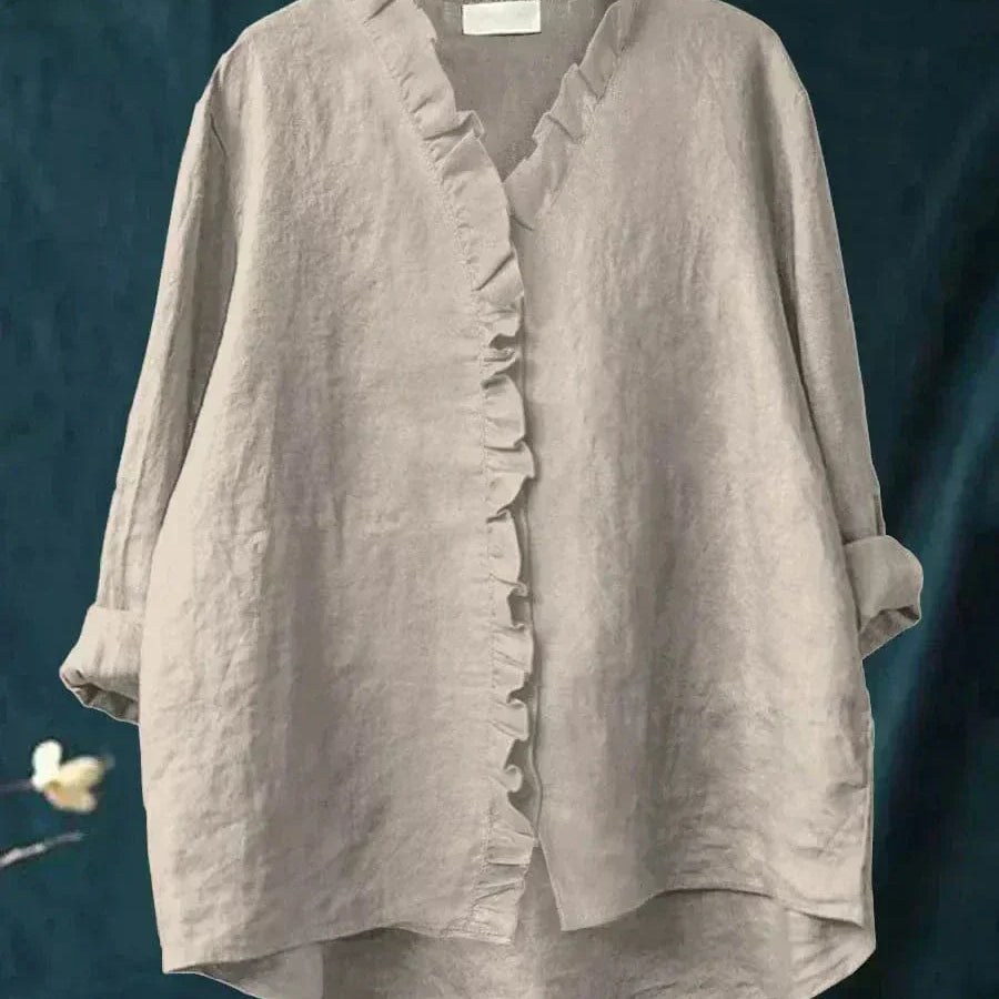 Eline | Blusa de Linho Elegante para o Verão