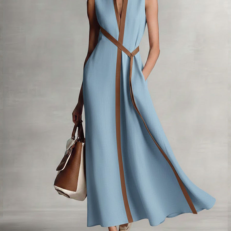 Harper - Sleeveless Wrap Maxi Dress