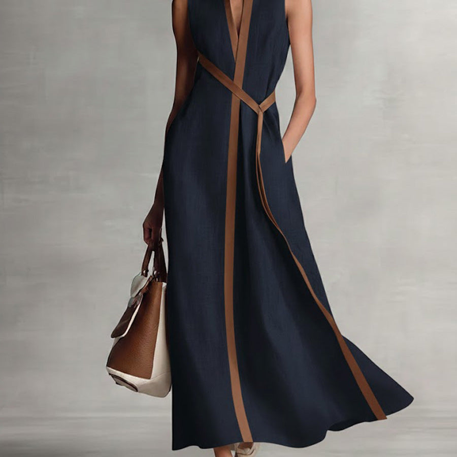 Harper - Sleeveless Wrap Maxi Dress