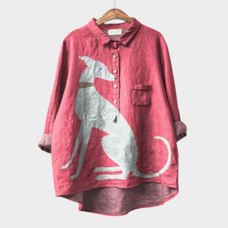 Amélie | Blusa de linho elegante para o verão